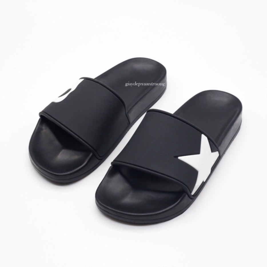 Dép Nam Nữ quai ngang hidrogen, dép đầu nâu đi phong cách trẻ trung boy city
