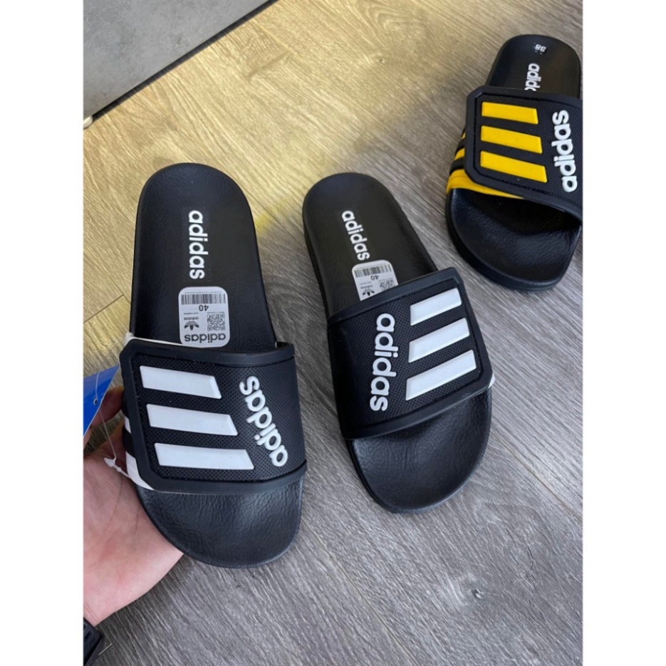 Dép Nam Nữ Adidas quai ngang, Quai liền mẫu mới, đế bản đẹp đi êm chân