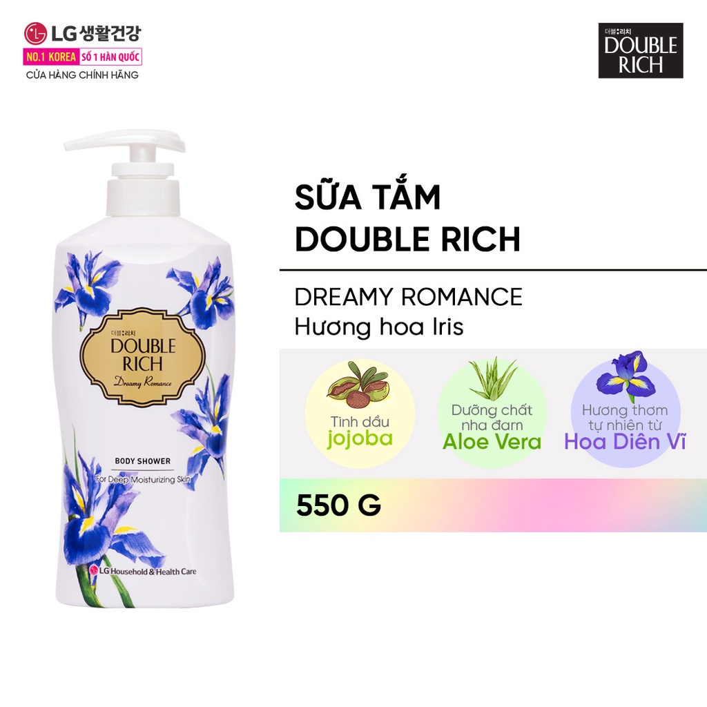 Sữa tắm Double Rich hương hoa chiết xuất từ thiên nhiên 550ml