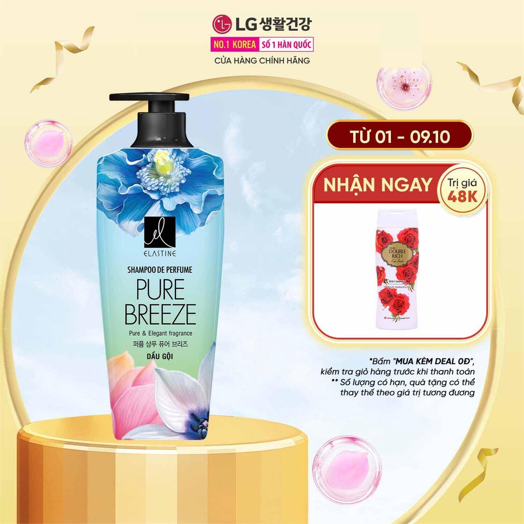 Dầu gội Elastine De Perfume hương nước hoa 600ml