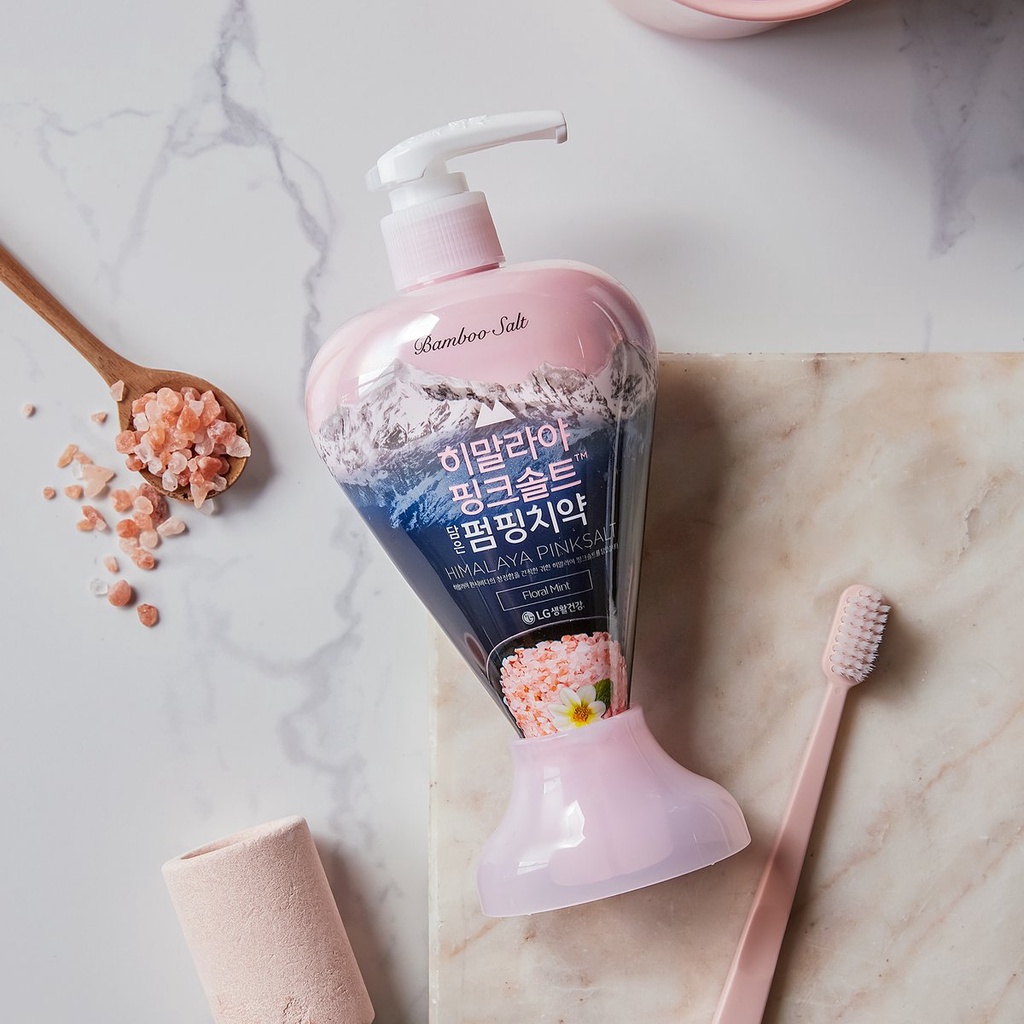 Kem đánh răng Hương hoa bạc hà chứa muối hồng Himalaya và muối tre Bamboo Salt Himalaya PinkSalt 285g