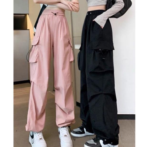 Quần Jogger túi hộp chất kaki mềm from rộng QU10