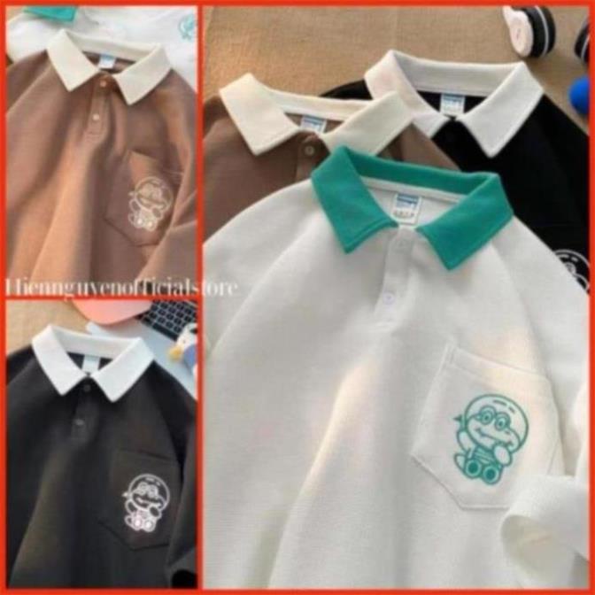 Áo thun Polo nam nữ chất vải tổ ong mềm mát, trẻ trung phong cách Hàn Quốc AO9