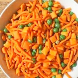 500g Bim bim que cay mix đậu Hà Lan ngon giòn