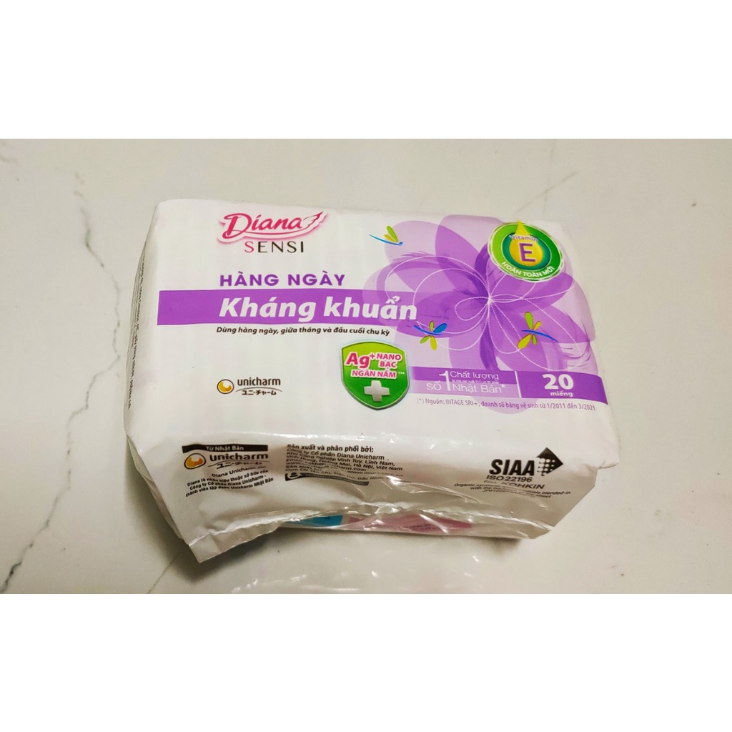 6 Gói Băng vệ sinh Diana Ban đêm/ hàng ngày