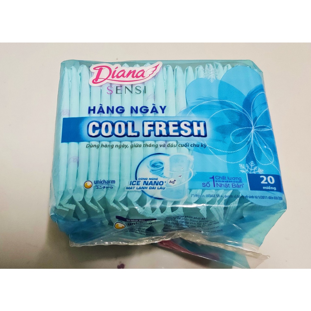 6 Gói Băng vệ sinh Diana Ban đêm/ hàng ngày