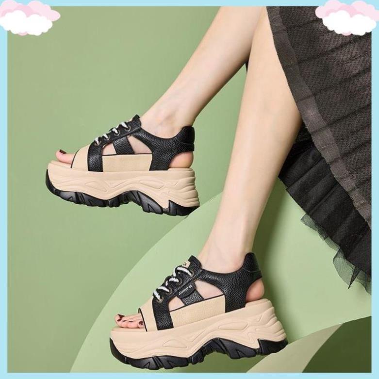 Dép Sandal Da Đế dày 7P Thời Trang Mùa Hè 2023 Dành Cho Nữ Size 35-40 Ma032