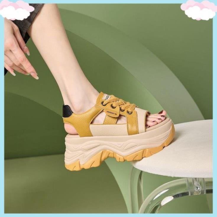 Dép Sandal Da Đế dày 7P Thời Trang Mùa Hè 2023 Dành Cho Nữ Size 35-40 Ma032