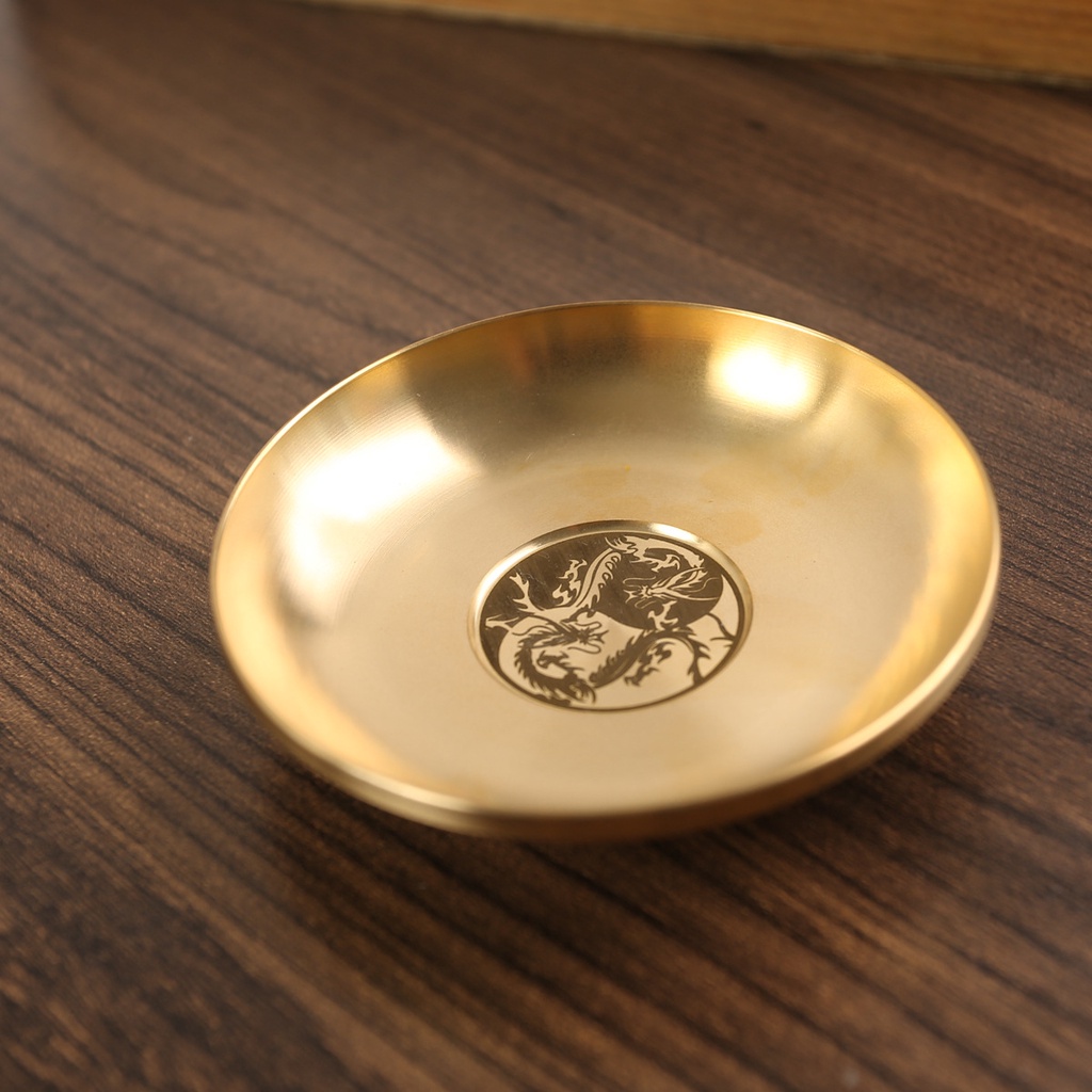 Ly trà 02219 đóng bát 3 màu khoảng 110ml vàng, bát trà đồng trang trí cho hàng thủ công mỹ nghệ, bát trà trăm cây gạt gạo bằng trà nguyên chất bằng đồng.