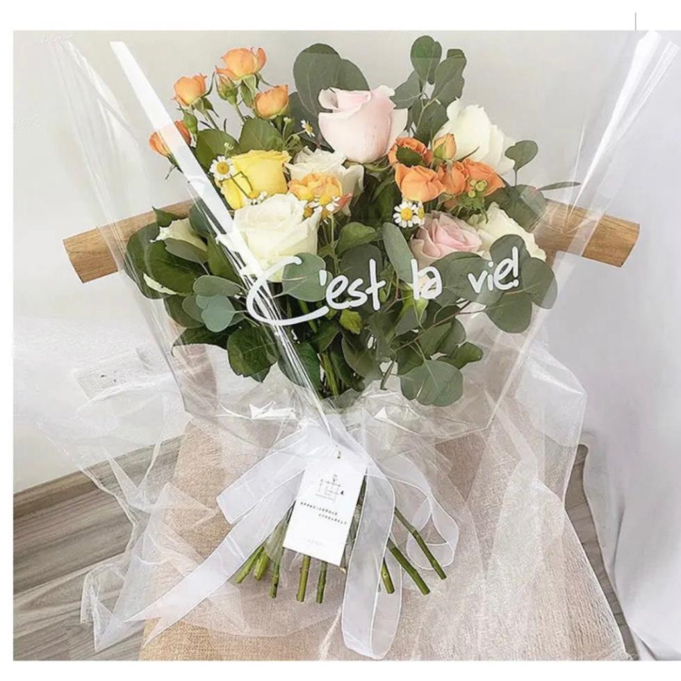 Túi bóng kiếng gói hoa .