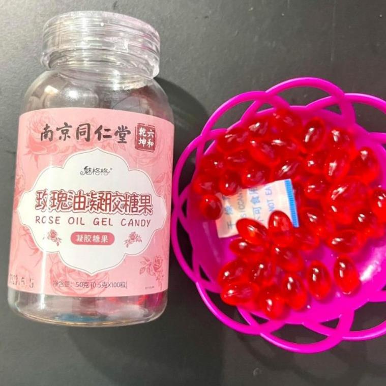 Viên Uống Tinh Dầu Hoa Hồng Thơm Cơ Thể, Chống Lão Hóa Đẹp Da Đồng Nhân Đường Chính Hãng