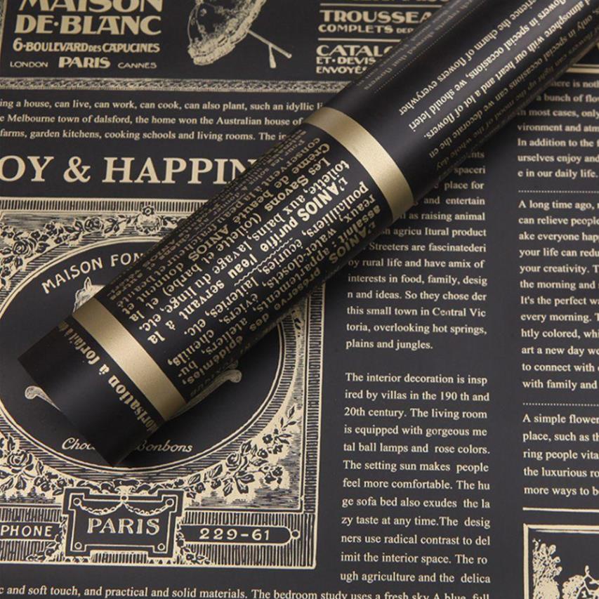 Giấy báo phong cách vintage gói hoa trang trí .