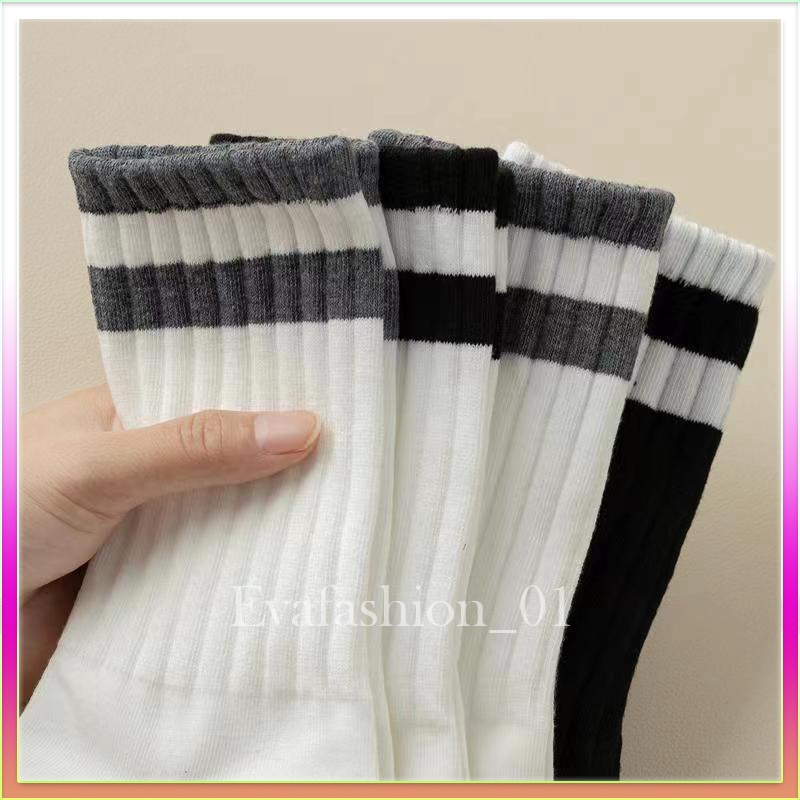Tất vớ nam nữ Zuji 2 sọc tràn viền, cotton mềm mại, phong cách Nhật Bản TG39