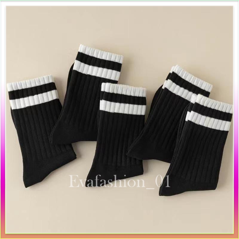 Tất vớ nam nữ Zuji 2 sọc tràn viền, cotton mềm mại, phong cách Nhật Bản TG39