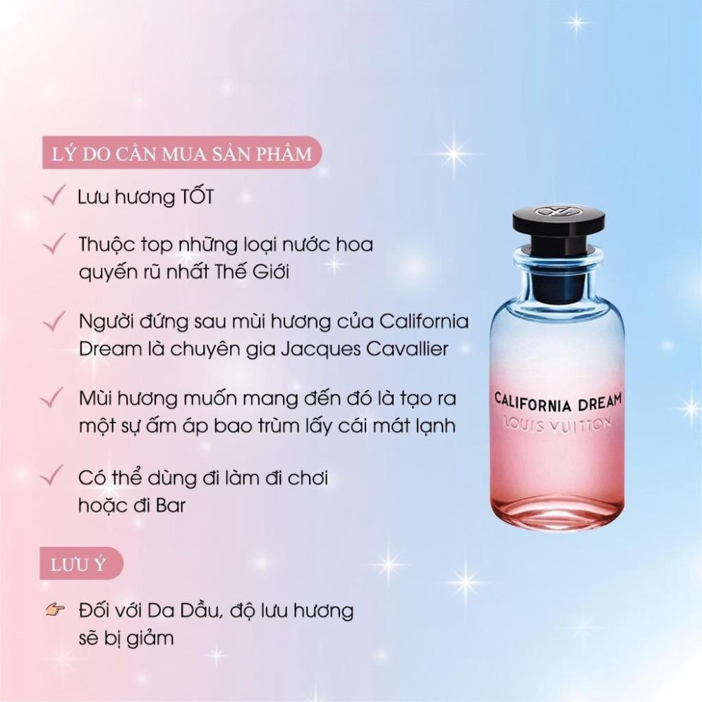 Nước Hoa Nam Nữ Unisex LV Louis Vuitton California Dream EDP 100ml - Hoàng hôn gói gọn trong chai nước hoa
