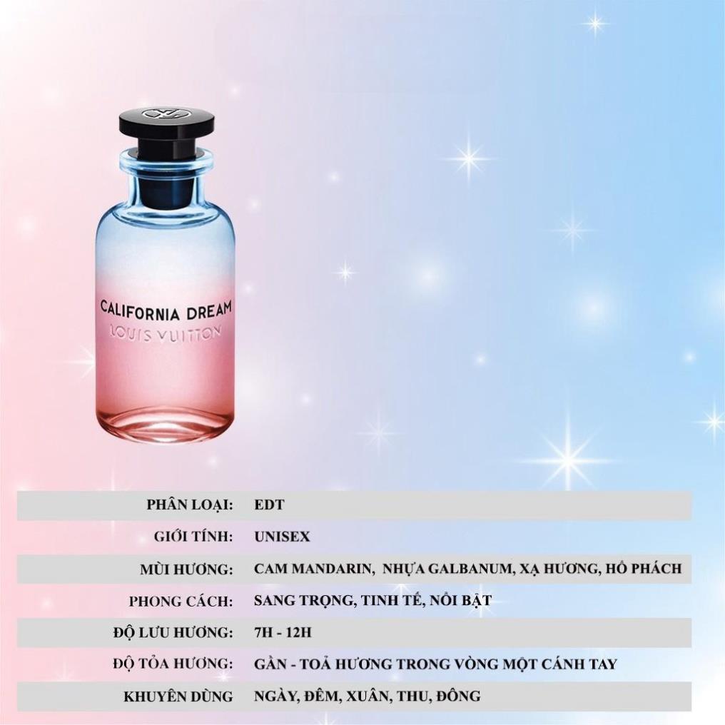 Nước Hoa Nam Nữ Unisex LV Louis Vuitton California Dream EDP 100ml - Hoàng hôn gói gọn trong chai nước hoa