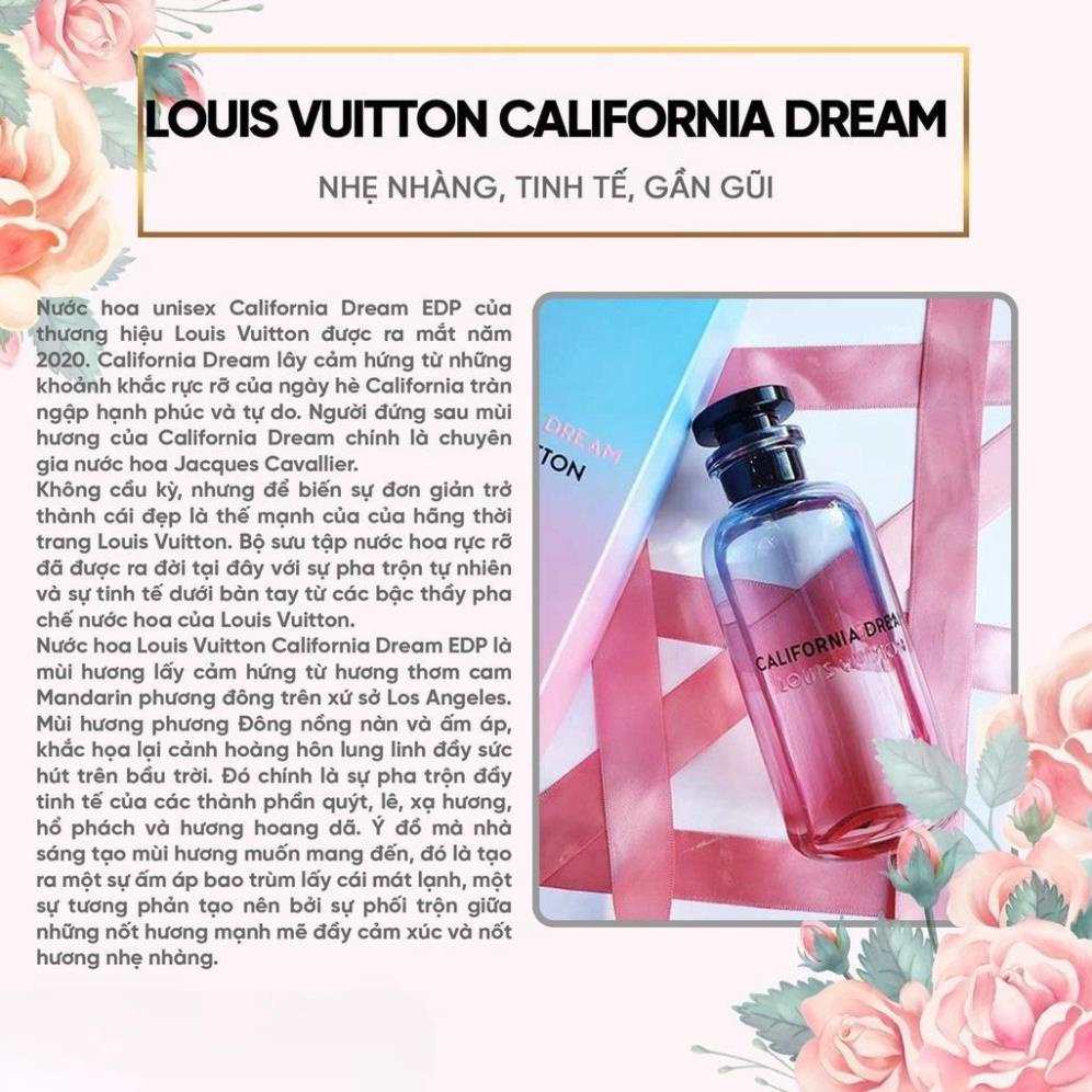 Nước Hoa Nam Nữ Unisex LV Louis Vuitton California Dream EDP 100ml - Hoàng hôn gói gọn trong chai nước hoa