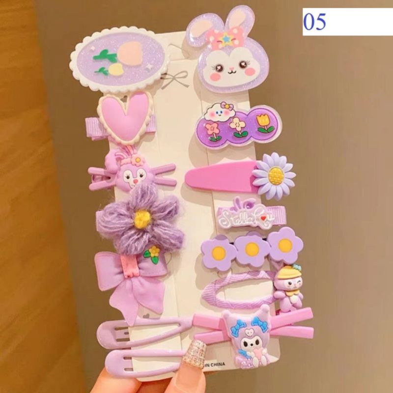 Set kẹp tóc 14 món cho bé gái siêu xinh