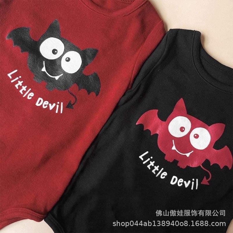 Body chip kèm mũ halloween Devil đáng yêu cho bé
