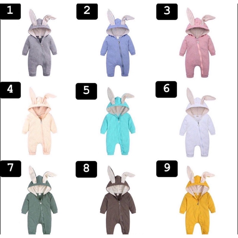 Body suit thỏ dày dặn ấm áp cho bé Kid tales