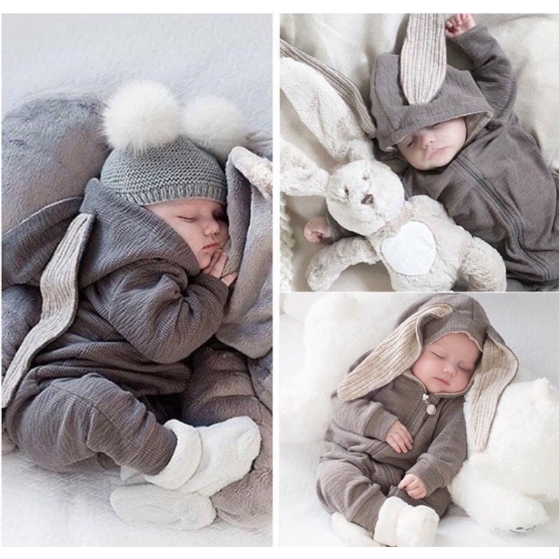 Body suit thỏ dày dặn ấm áp cho bé Kid tales