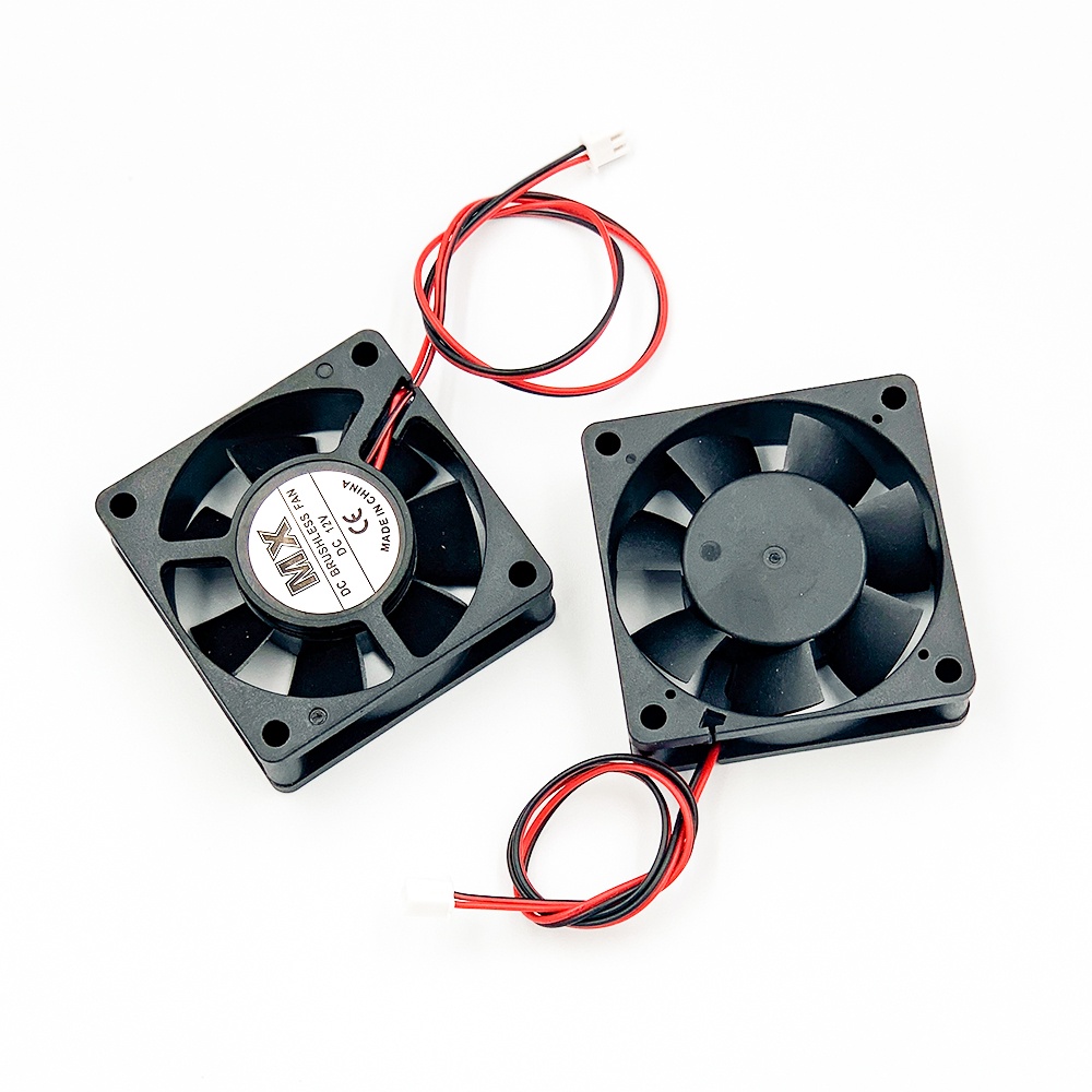 Quạt tản nhiệt 12 - 24v 6X6x2CM, làm mát, hút bụi cho thú cưng gió cực êm