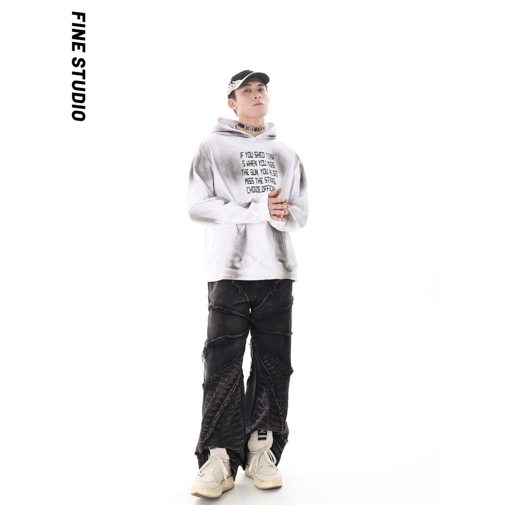 Quần jeans Dài Ống Đứng Thời Trang retro Cho Nam