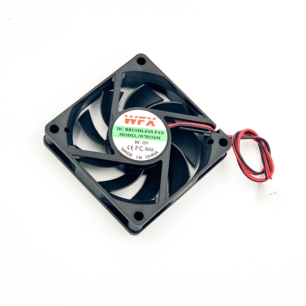 Quạt tản nhiệt 12v 7cm. quạt 7x7x1.5cm, quạt làm mát, tản nhiệt cho các thiết bị, gió êm hàng chính hãng