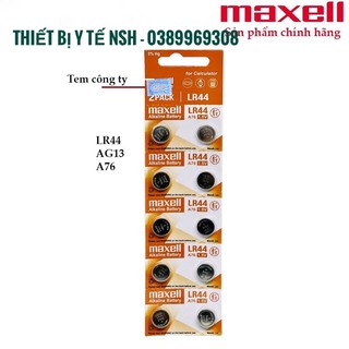 ❤️pin lr44 maxell lr44,pin nút cúc áo lr44 a76 ag13 maxell 1.5v thay máy tính nhiệt kế đồng hồ điện tử