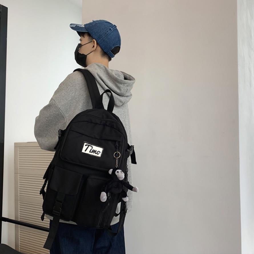 Balo nam Balo đi học nữ phong cách ulzang đẹp cá tính nhiều ngăn đựng laptop đi chơi  BL4