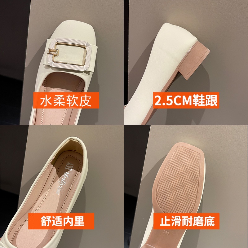 Unky Giày Lười Đế Mềm Gót Thấp Thời Trang Mùa Xuân 2023 Cho Nữ