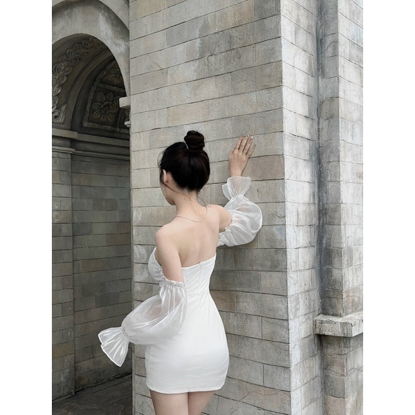 Váy mirin tay bóng