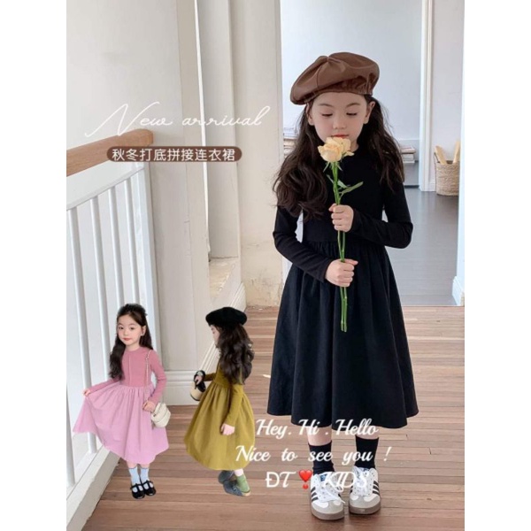 Váy thu đông cho bé.vay xinh cho bé ak.8 đến 25kg.hình thật trải sàn ak