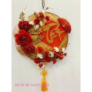 Mẹt tre trang trí tết, decor tết.mẫu mới xuân 2024