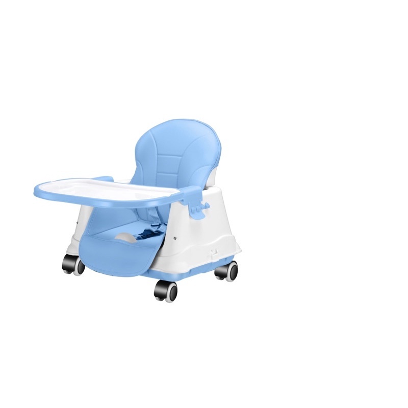 Ghế ăn dặm đa năng dành cho trẻ từ 6 tháng đến 2 tuổi có thế gấp gọn thay đổi chiều cao của ghế có bánh xe để chượt