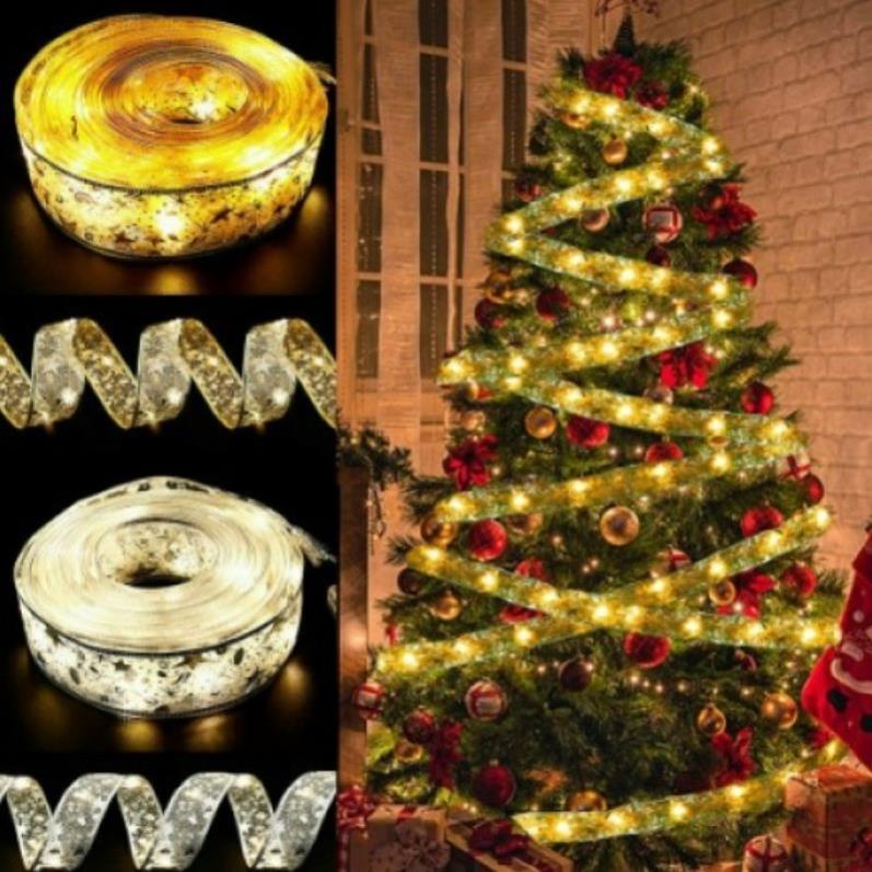 Dây Đèn Led Ruy Băng Trang Trí Noel 5M