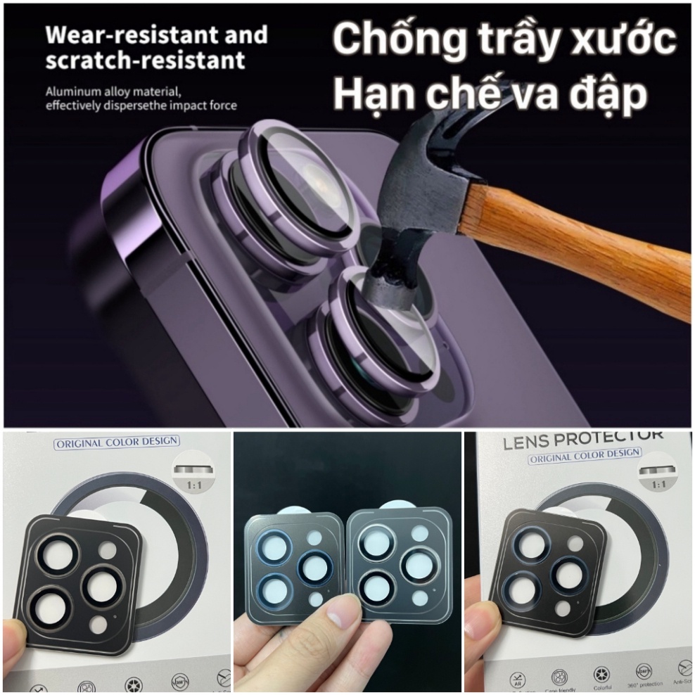 KÍNH CAMERA IPHONE 15 PRO MAX - 15 PRO - 14 PRO MAX - 14 PRO URR AUTOBOT 3D AR SIÊU MỎNG CHÍNH HÃNG - hàng chuẩn