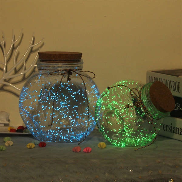 Ngôi sao giấy gấp sao Bình phát sáng, chai thủy tinh, chai cầu nguyện đầy sao, lọ trang trí, hạc giấy, ngôi sao, chai origami sáng tạo, quà tặng chữ