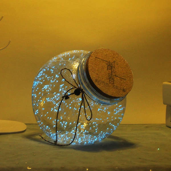 Ngôi sao giấy gấp sao Bình phát sáng, chai thủy tinh, chai cầu nguyện đầy sao, lọ trang trí, hạc giấy, ngôi sao, chai origami sáng tạo, quà tặng chữ