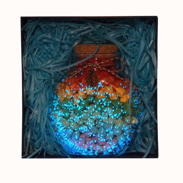 Ngôi sao giấy gấp sao Bình phát sáng, chai thủy tinh, chai cầu nguyện đầy sao, lọ trang trí, hạc giấy, ngôi sao, chai origami sáng tạo, quà tặng chữ