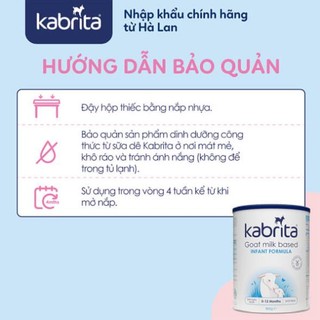 [ Date T7/24 ] Sữa dê Kabrita Số 1 400g (0-12 tháng)