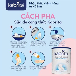 [ Date T7/24 ] Sữa dê Kabrita Số 1 400g (0-12 tháng)