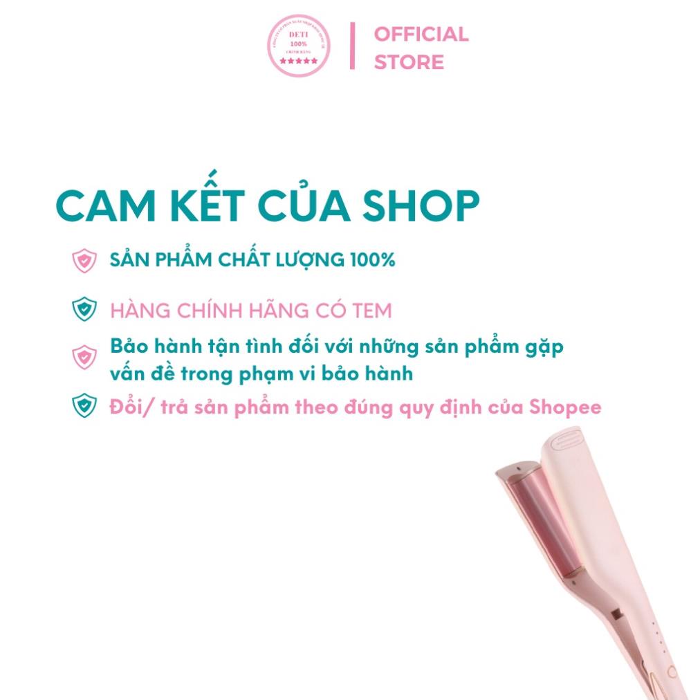 Máy bấm tóc gợn sóng, máy uốn 2 trục làm tóc xoăn 2 in 1 BH 12 tháng
