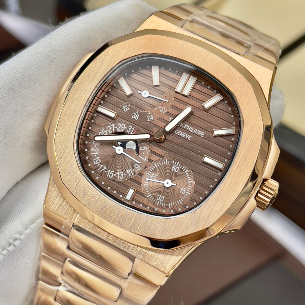 Đồng Hồ Nam Patek_Philippe Sapphire PA69 Case 40mm Mặt 6 kim Máy Cơ Automatic Nhật