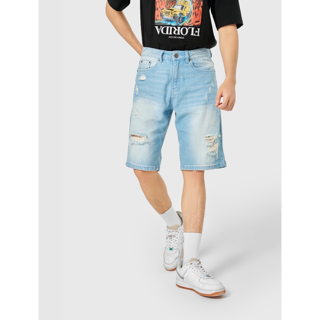 Quần sóoc jeans nam CANIFA 100% cotton 8BS22S020