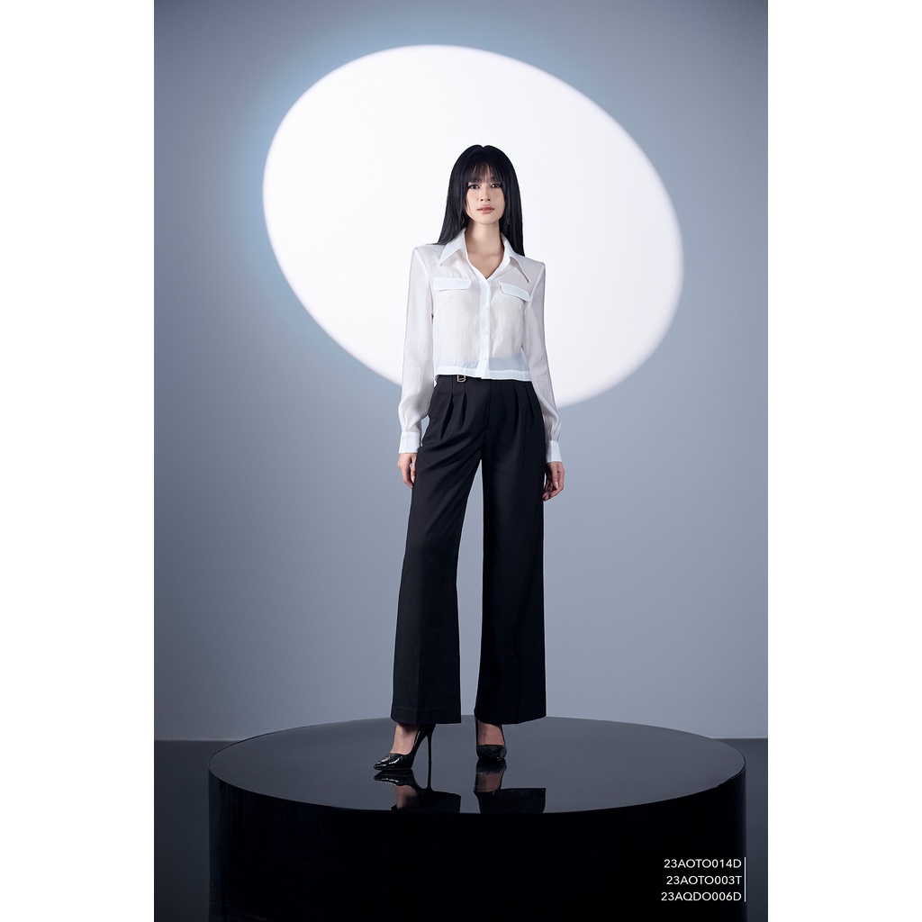Áo sơ mi trắng nữ tay dài LADY ME by Eva de Eva 23AOTO003T