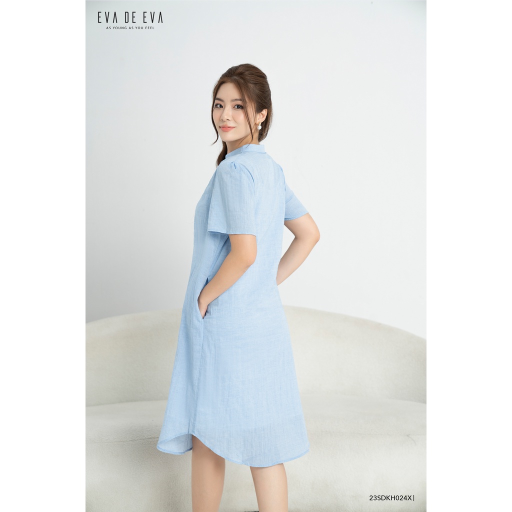 Đầm tay ngắn dáng suông Eva de Eva 23SDKH024X