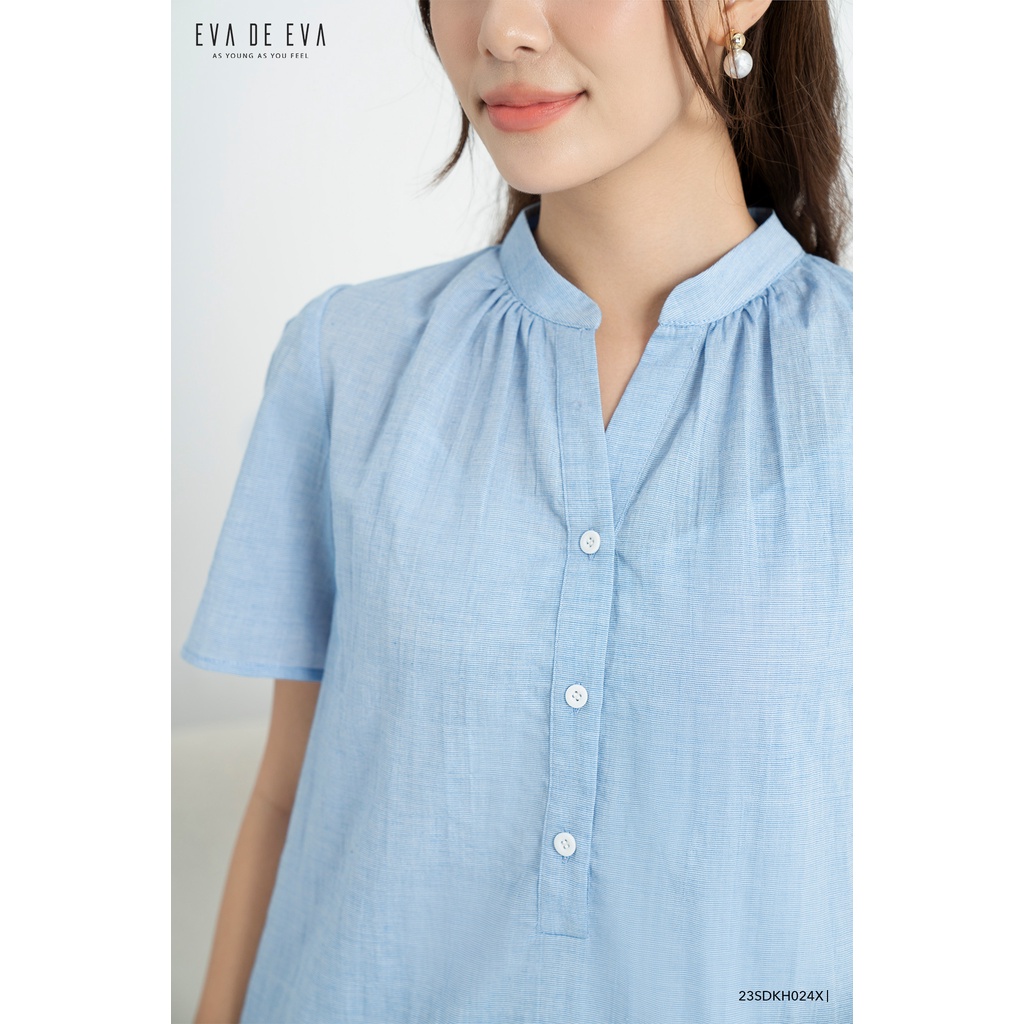 Đầm tay ngắn dáng suông Eva de Eva 23SDKH024X