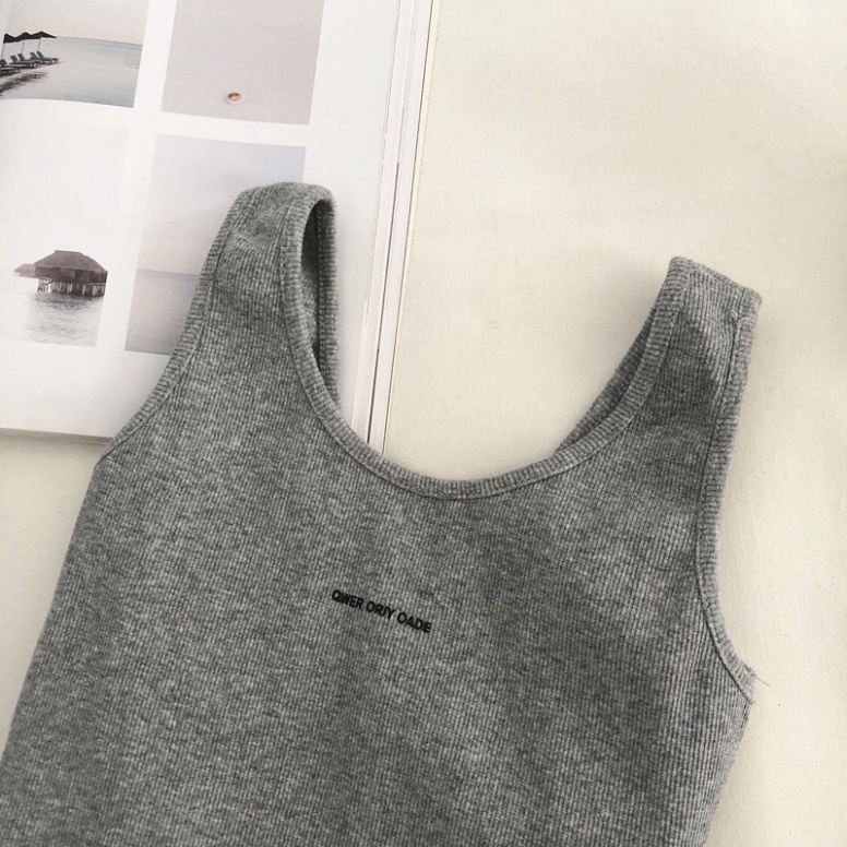 Áo ba lỗ nữ, áo croptop nữ sát nách, kiểu, tank top vải bopzip tăm hàn ôm body mềm mát VUVY3 | BigBuy360 - bigbuy360.vn