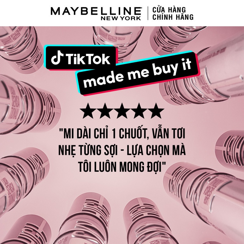 Mascara Lash Sensational Sky High Tơi Dài Mi Không Giới Hạn Maybelline New York Waterproof 6ml